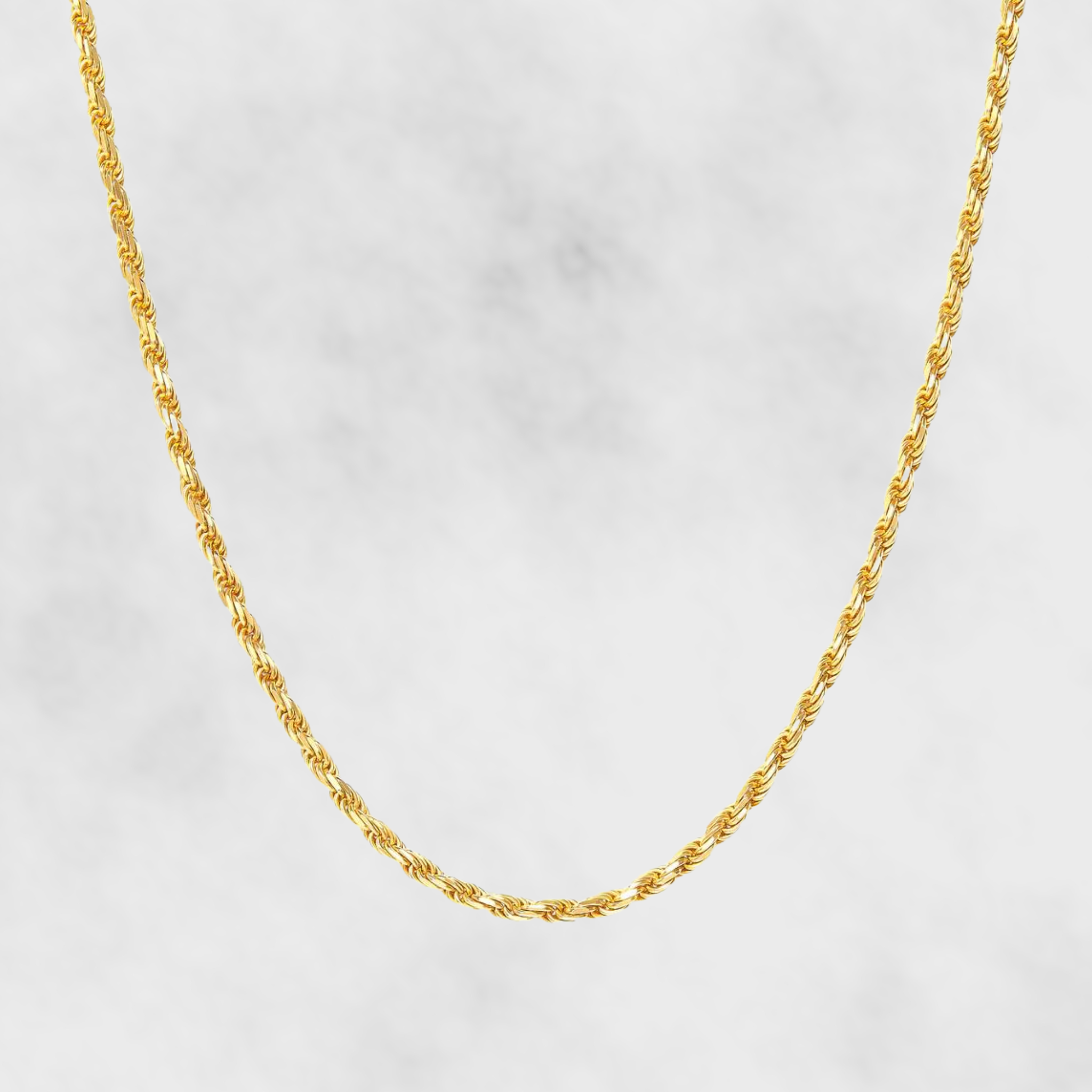 3mm Rope Chain - Gold