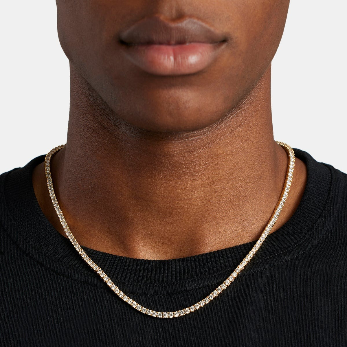 3mm Tennis Chain - Gold