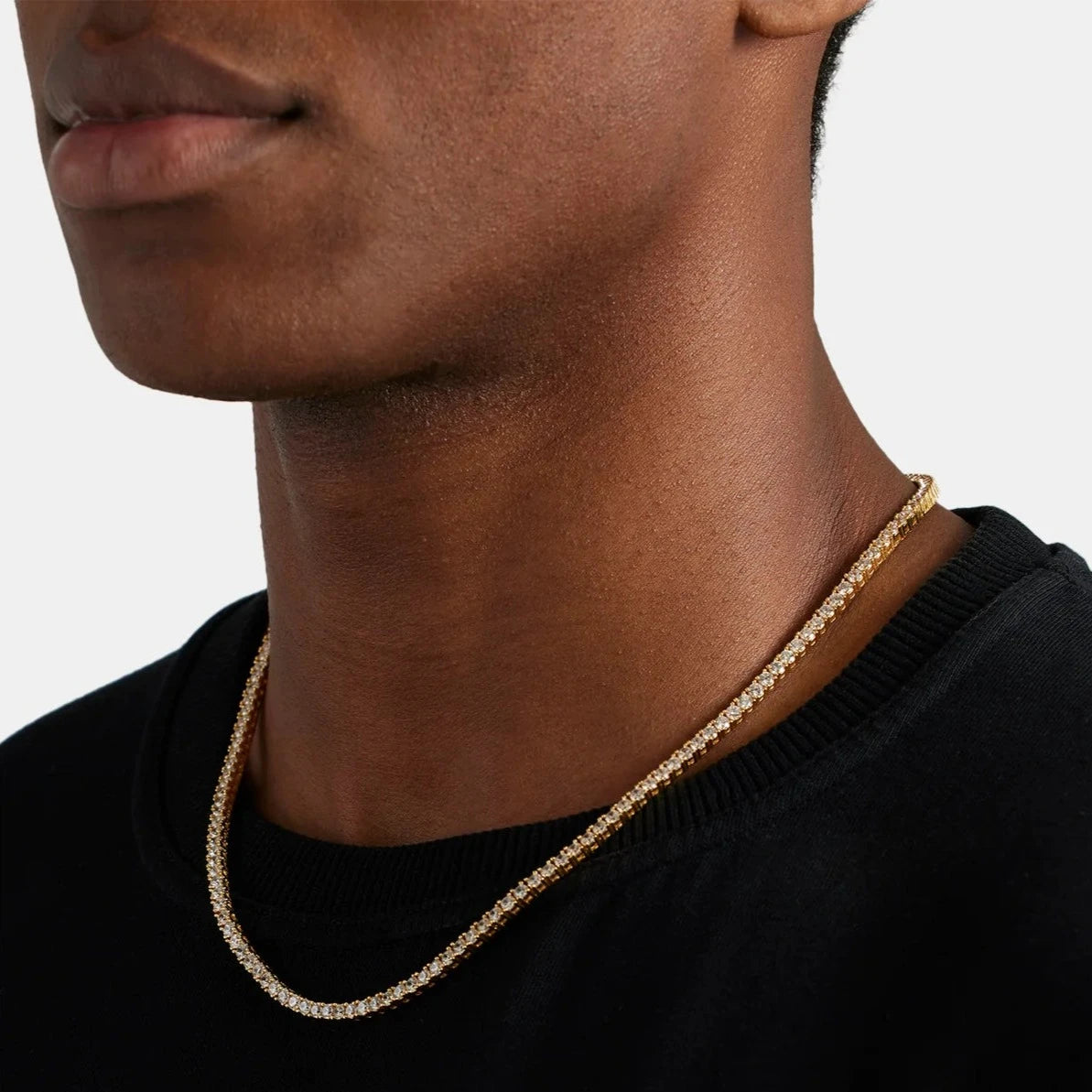 3mm Tennis Chain - Gold