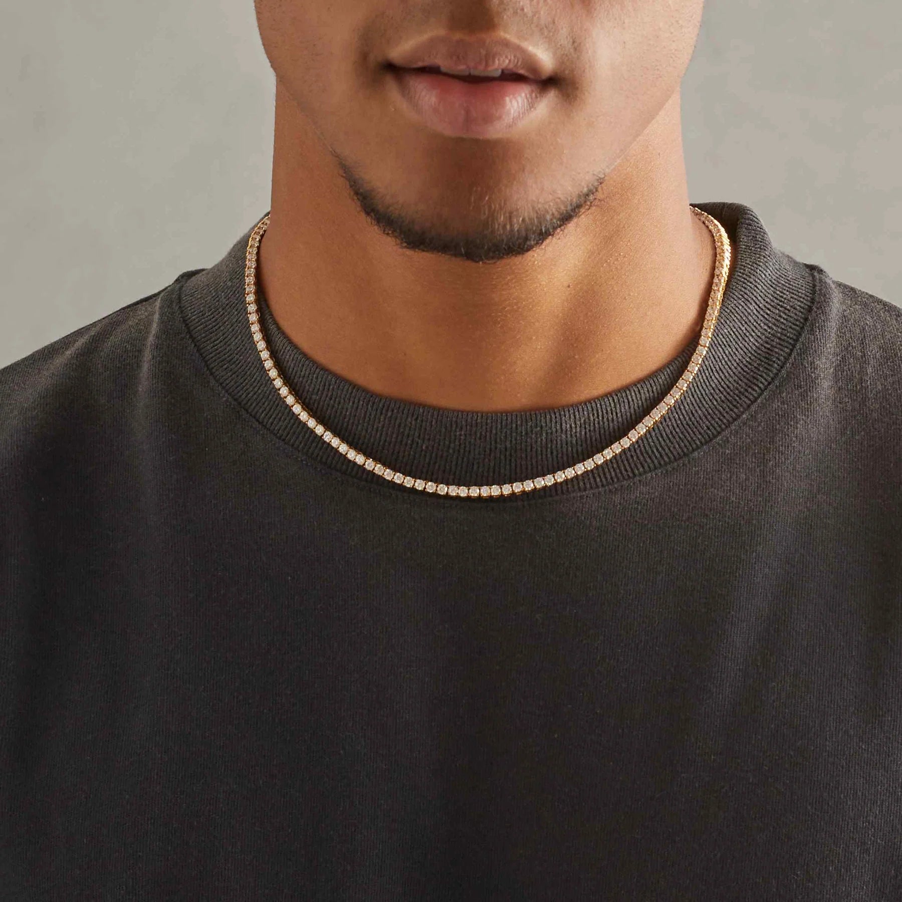 3mm Tennis Chain - Gold