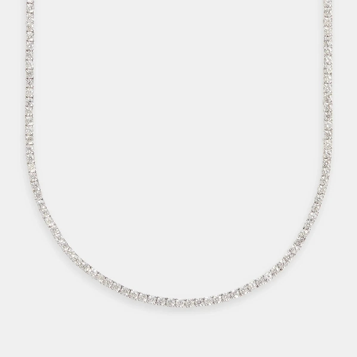3mm Tennis Chain - White Gold