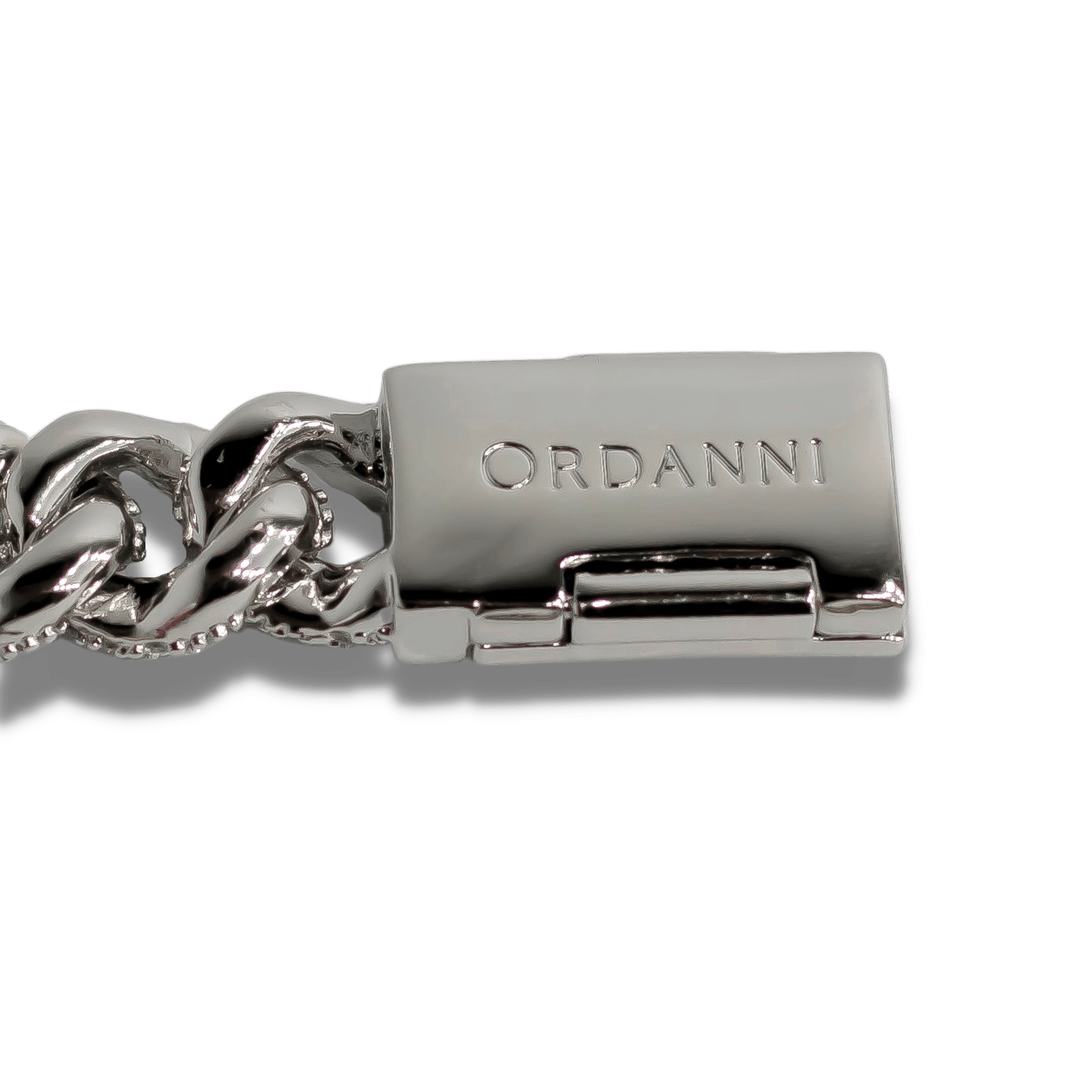 10mm Iced Cuban Link Bracelet - White Gold - Ordanni