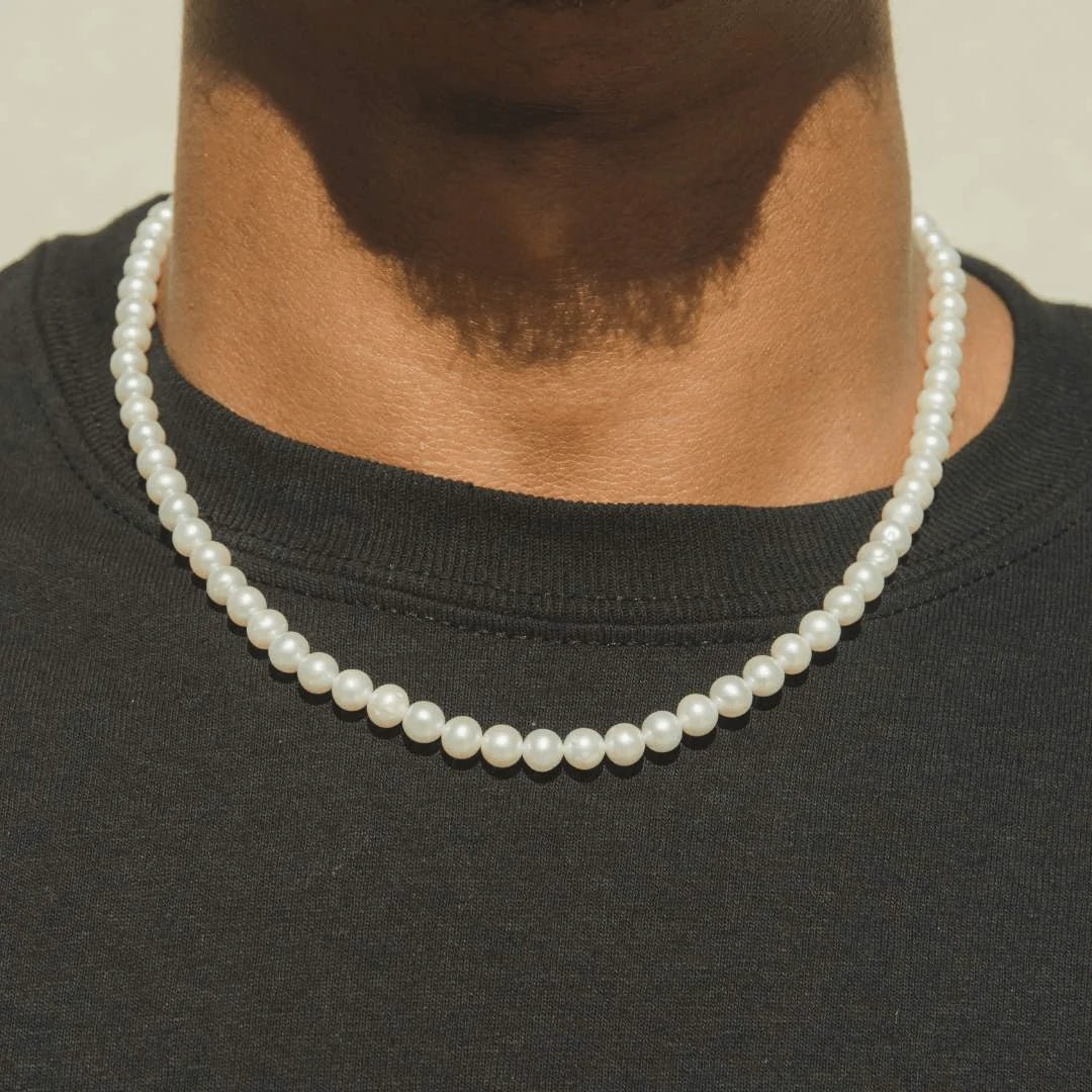 5MM PEARL NECKLACE - 18k Gold Clasp - Ordanni