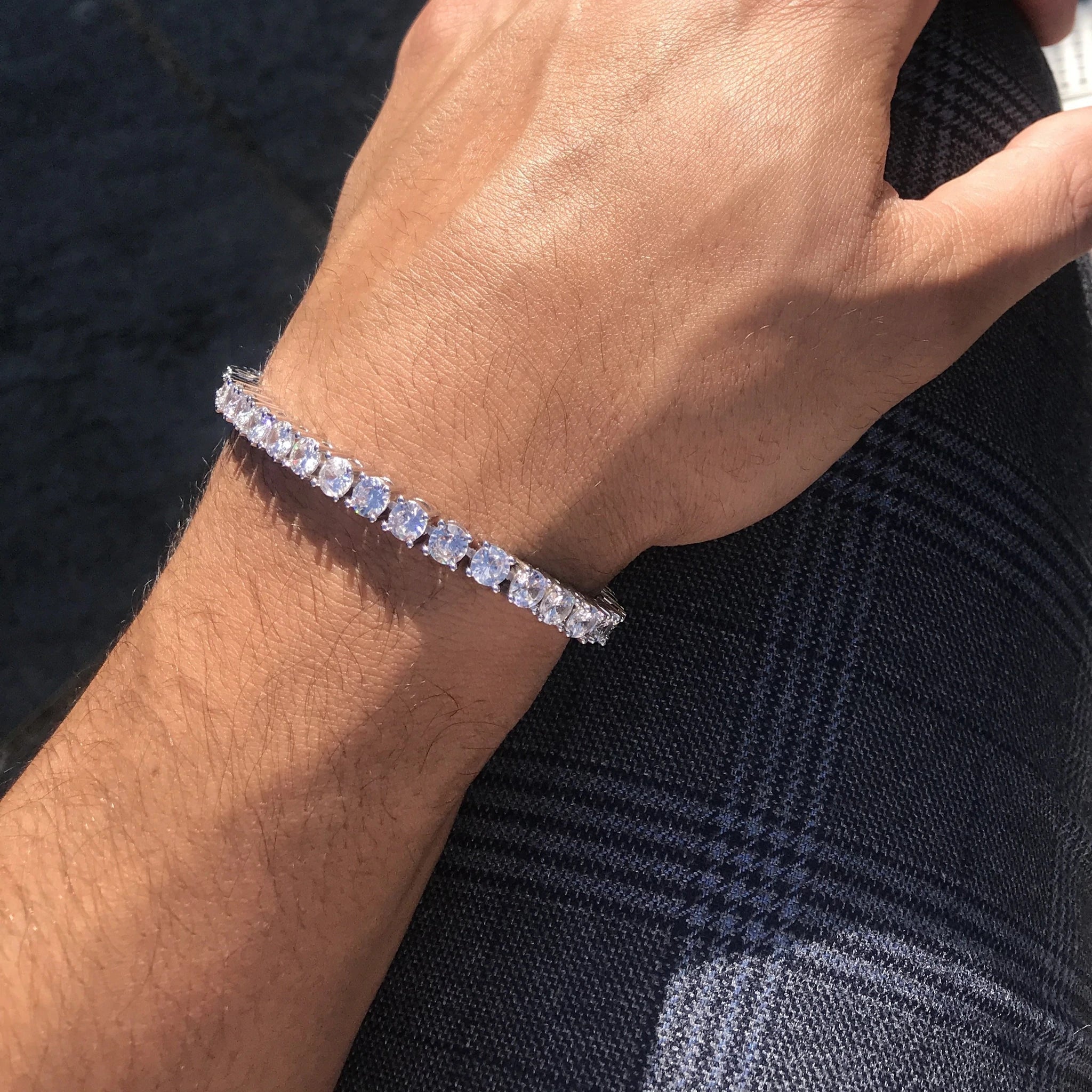 5mm Tennis Bracelet - White Gold