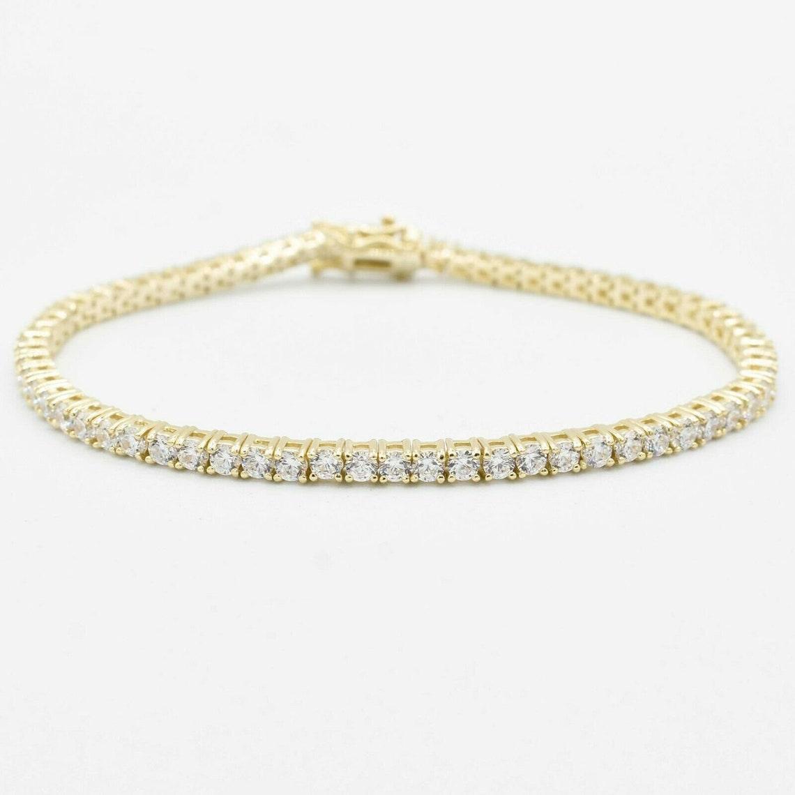 3mm Tennis Bracelet - Gold - Ordanni