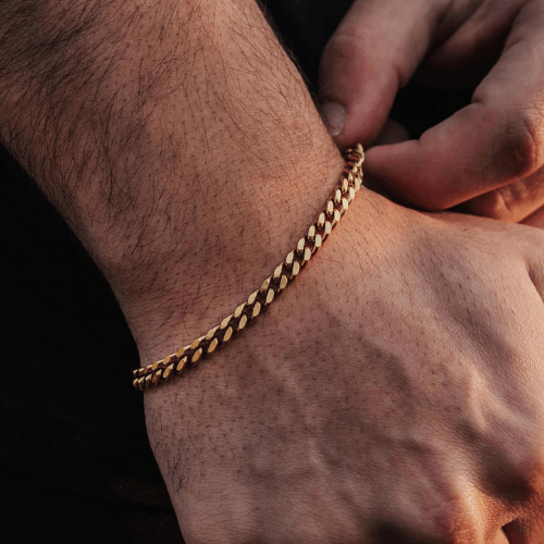 5mm Cuban Link Bracelet - Gold - Ordanni